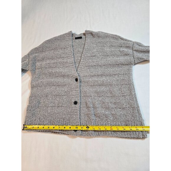 ATM Womens Boucle Cardigan Sweater waist length Button-Down Soft Knit size M - Picture 12 of 16